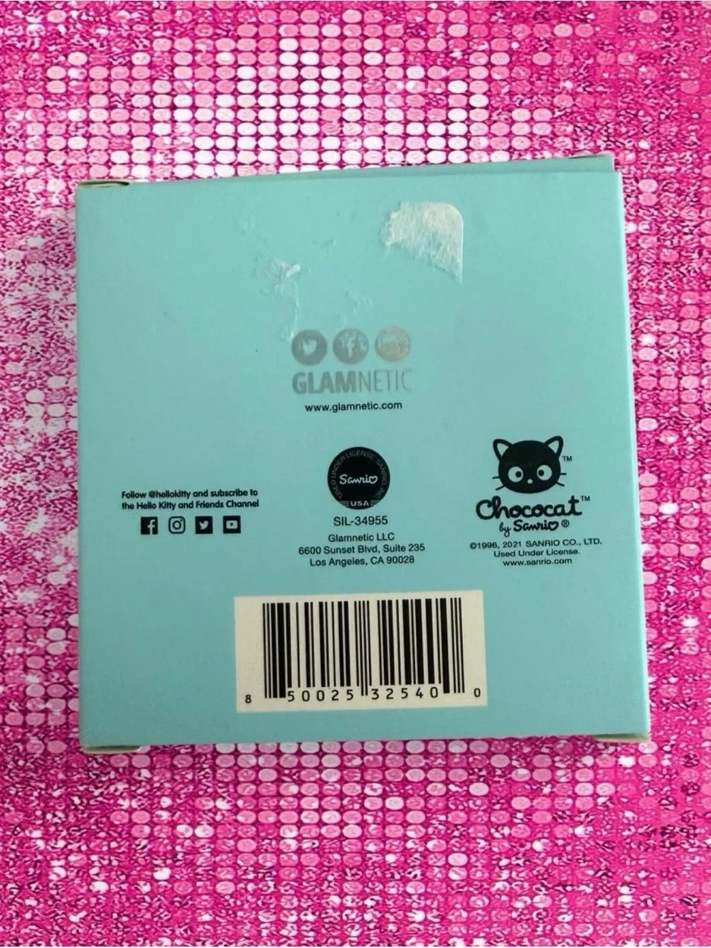 Hello Kitty Sanrio Chococat Glamnetic compact magnification mirror